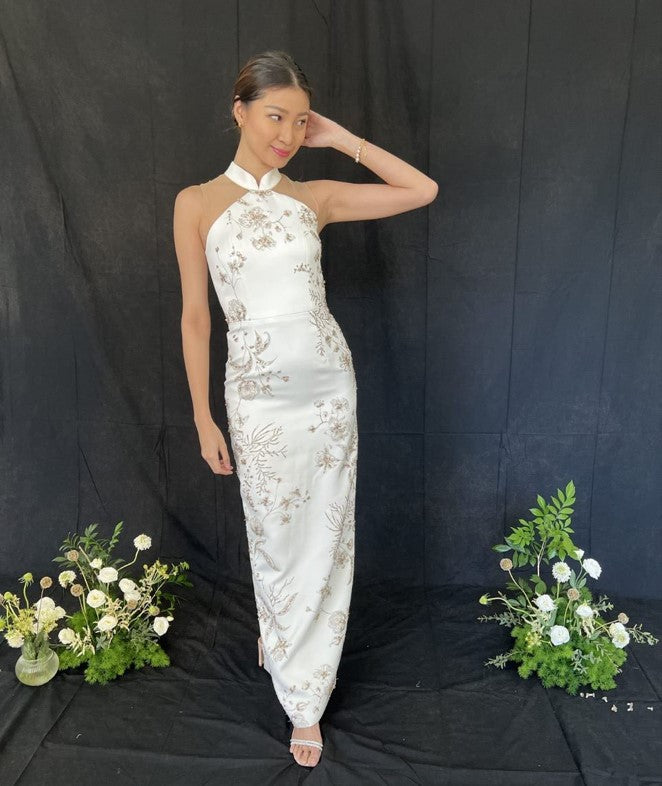 Cheongsam | Mier Atelier - White Cheongsam