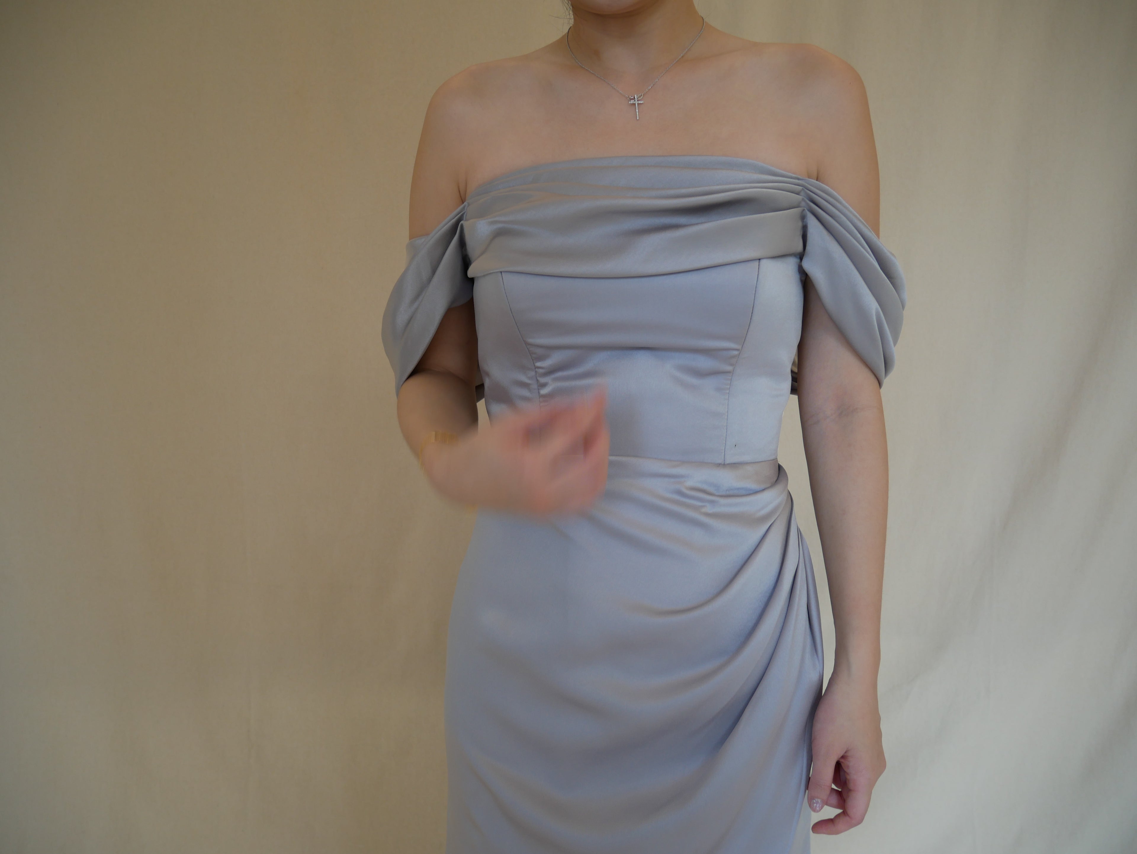 Bridesmaid | Satin A - Steel