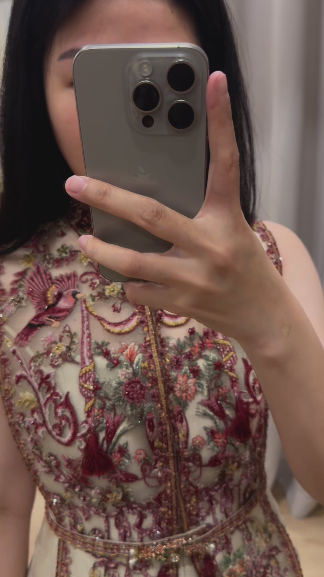 Cheongsam | Stella Lunardy - Beige Red